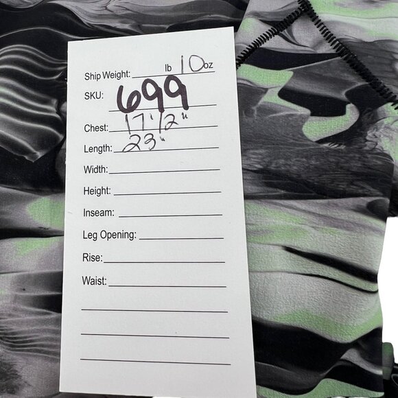 Lululemon Mist Over Windbreaker Pastel Glide Multi Black Green Size 6 - Picture 12 of 12